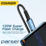 Дата кабель USB 2.0 AM to USB-C 1.0m 120W black Essager (EXC120-CG01-P)