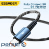 Дата кабель USB 2.0 AM to USB-C 1.0m 120W black Essager (EXC120-CG01-P)
