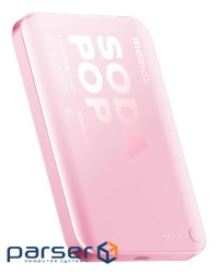 Портативний зарядний пристрій WRL 5000MAH PINK IP165P MOMAX