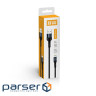 Дата кабель USB 2.0 AM to Lightning 1.0m nylon black ColorWay (CW-CBUL045-BK)