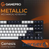 Дротова механічна клавіатура GamePro Genesis Metallic (MK110B) 87% Red switches