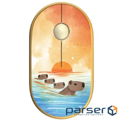 Миша 2E MF300 Capybara Silent WL BT Sunset (2E-MF300WCAPIBARAYW)