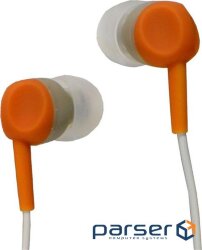 Навушники Smartfortec SE-103 orange вкладыши, силиконовые накладки разного размера,