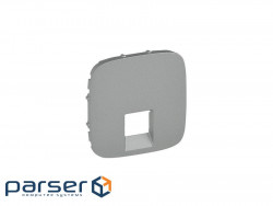 Valena ALLURE Legrand Лицьова панель розетки RJ11/ RJ45 алюміній (755417)