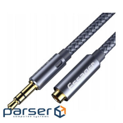 Кабель мультимедійний 3.5mm F to 3.5mm M 1.0m Essager (EYPY35-MY0G)