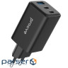 СЗУ Pocket GaN 65W (2Type-C + USB) black (WCPG65121201)
