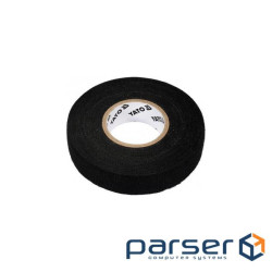 Ізоляційна стрічка Yato тканинна, 15м х 19мм, чорна (YT-81500)