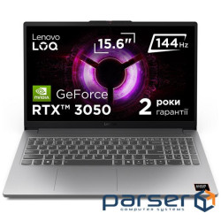 ноутбук 15.6FM/R5 150/16/512/RTX 3050_6GB/DOS/BL/L una Grey LENOVO LOQ 15ARP10E (83S000ERRA)