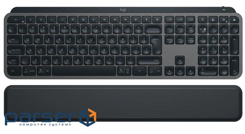 Клавіатура бездротова LOGITECH MX Keys S Plus Graphite (920-011589)