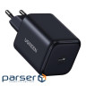 Зарядний пристрій Ugreen USB-C GaN 45W + cable USB-C to USB-C X524 black (65054)