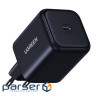 Зарядний пристрій Ugreen USB-C GaN 45W + cable USB-C to USB-C X524 black (65054)
