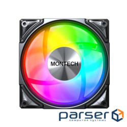 Корпусний вентилятор 120MM METAL PRO 12 ARGB PWM BLACK MONTECH (METAL PRO 12 ARGB PWM BLK)