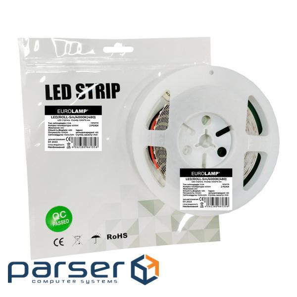 Світлодіодна стрічка Eurolamp LED/ROLL 24V, 4000K 5м (LED/ROLL 24V, 4000K (LED/ROLL 24V, 4000K  5м)
