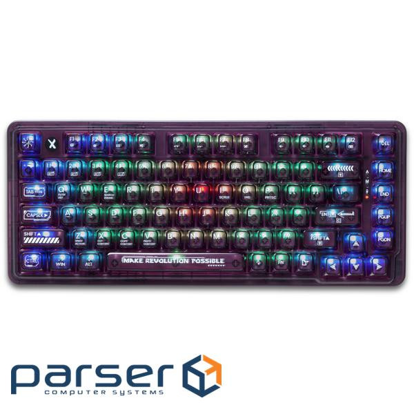 Клавіатура Thunderobot K75 TKL RGB Tri-mode Violet Mist Moon Switch UA Purple (6932066305550)