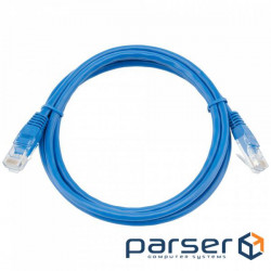 Patch cord 0.3m, UTP, cat.5e, CCA, blue Ritar (PCR-CCA / 0.3Be)