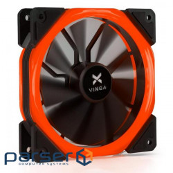 Кулер до корпусу Vinga LED fan-02 red