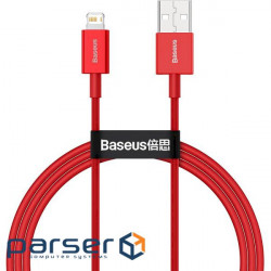 Baseus Superior Fast Charging USB-Lightning cable, 1m Red (CALYS-A09)