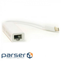 Adapter PowerPlant USB Type C -> RJ45, 12cm (DV00DV4067) (PowerPlant DV00DV4067)