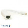 Перехідник PowerPlant USB Type C -> RJ45, 12см (DV00DV4067) (PowerPlant DV00DV4067)