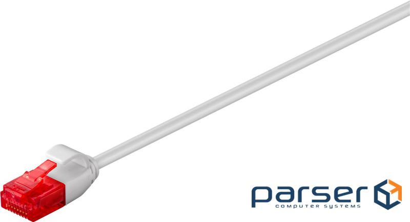 Патч-корд неекранований RJ45 UTP6 2.0m,patch Slim PoE D=3.6mm Cu Gold,сірий (75.09.3751-10) (75.09.3751-10)