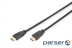 Кабель DIGITUS HDMI (M/M), 4K@60Гц, Ultra HD, Premium, тип A, w/Ethernet, золото, (DK-330123-050-S)