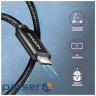 Кабель AXAGON BUCM2-CM20AB USB-C <-> USB-C 2.0, 2m, PD 240W 5A, Black