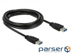 Cable Delock USB3.0 A M/M 3.0m, AWG24+28 D=5.5mm Gold Cu (70.08.5063-1)