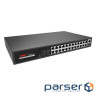 24х портовий PoE комутатор ONV-H1024PLS 24 порти РоЕ 100 Мбіт + 2 Uplink 1000 Мбіт, до 250м, IEEE802 , IEEE802