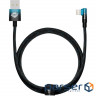 Кабель BASEUS MVP 2 Elbow-shaped Fast Charging Data Cable USB to iP 2.4A 1м Black/Blue (CAVP000021)