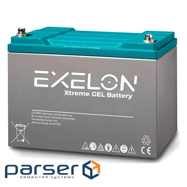 Акумуляторна батарея EXELON 100-12 GEL 12V 100 Ah (330 x 173 x 218), 30.4 kg Grey Q1 / 4 (EXG100-12)