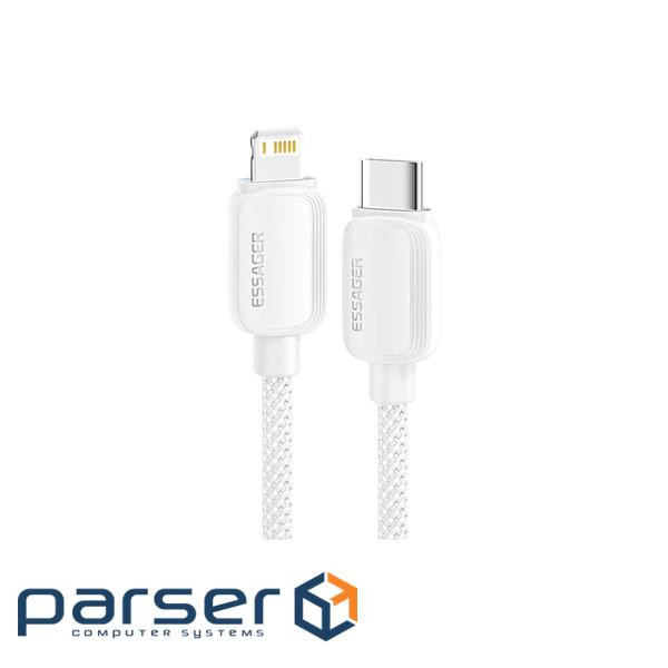 Дата кабель USB-C to Lightning 1.0m 20W white Essager (EXCTL-WL02-P)