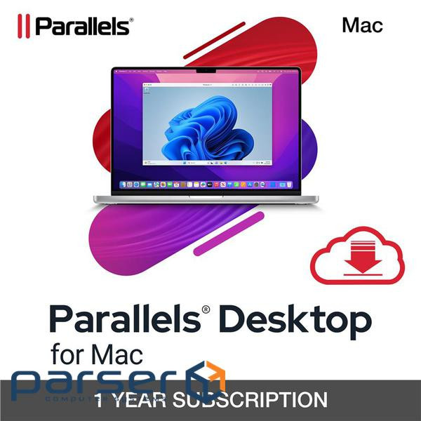 Примірник ПЗ Parallels Desktop, 1 рік, ESD (ESDPD1YSUBEU)