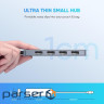 Кабель UGREEN CM219 HUB Type-C - 3xUSB with MicroUSB Power Port (Сірий ) (70336)