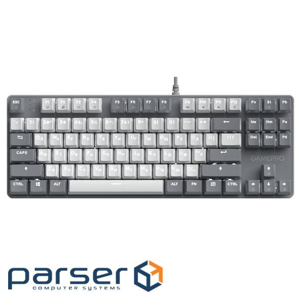 Дротова механічна клавіатура GamePro Genesis Metallic (MK110G) 87% Red switches