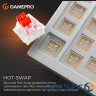 Дротова механічна клавіатура GamePro Genesis Metallic (MK110G) 87% Red switches