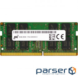 Memory Micron 16 GB SO-DIMM DDR4 3200 MHz (MTA16ATF2G64HZ-3G2E1)