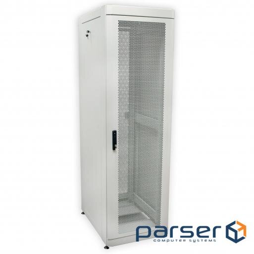 Шафа 19 "42U, 610х1055 мм (Ш * Г), посилений, перфоровані двері (66%), сірий (UA-MGSE42610MPG)