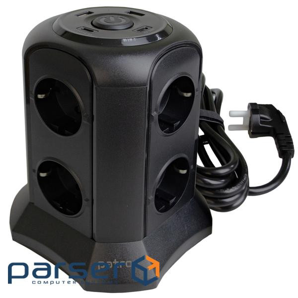Мережевий фільтр живлення Patron SP-1683-USBT (EXT-PN-SP-1683-USBT)