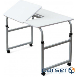 Стіл надліжковий, пересувний, сірий SECTOR СН -135