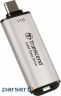 Портативний SSD TRANSCEND ESD300 1TB USB3.1 Gen2 Silver (TS1TESD300S)