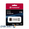Портативний SSD TRANSCEND ESD300 1TB USB3.1 Gen2 Silver (TS1TESD300S)