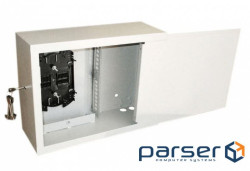 Антивандальна шафа (Оптобокс) VAGOS Lite 400х300x150 (0.5мм) двері петельні, замок - суваль (037004) (037004)