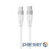 Кабель Proove Soft Silicone Type-C to Type-C 60W (1m) white (CCSO60002202)