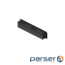 Кабельний організатор 19 2U 80х 60 RAL9005 Conteg (DP-VP-K03)