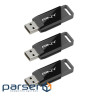 Флеш пам'ять PNY Attache X 128GB Black 3 шт (P-FD128X3ATTX-GE)