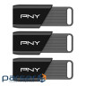 Флеш пам'ять PNY Attache X 128GB Black 3 шт (P-FD128X3ATTX-GE)
