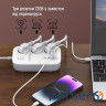 Мережевий фільтр COLORWAY CW-CHE34PDW White, 3 розетки, 2xUSB-C, 2xUSB, 2м 