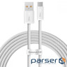 Кабель Baseus Dynamic Series Fast Charging Type-C 100W (2m) white (CALD000702)
