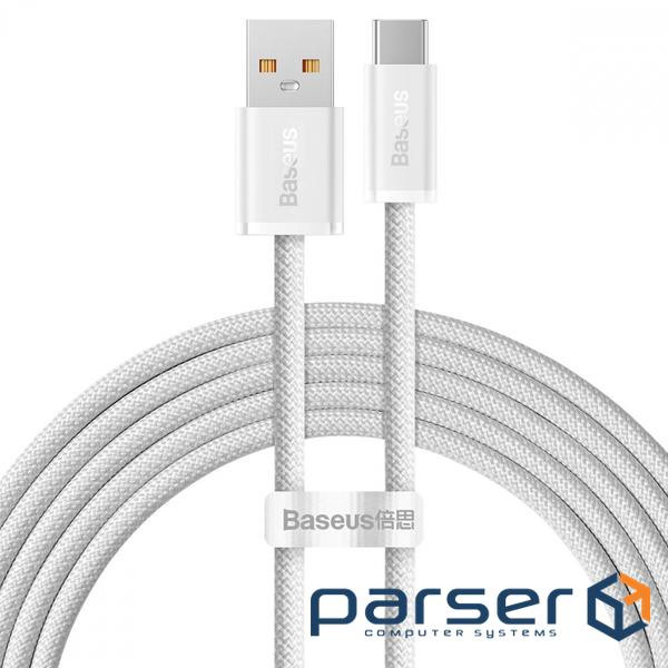 Кабель Baseus Dynamic Series Fast Charging Type-C 100W (2m) white (CALD000702)