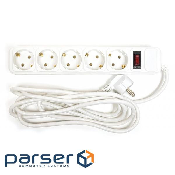 Мережевий фільтр-подовжувач POWERPLANT JY-1056/ 3 Box White 3м (PPSA10M30S5B)